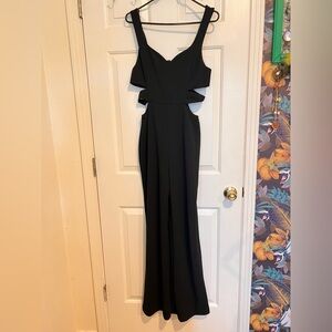 Lulu's Black Backless Maxi Dress